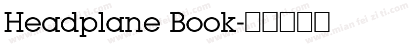 Headplane Book字体转换